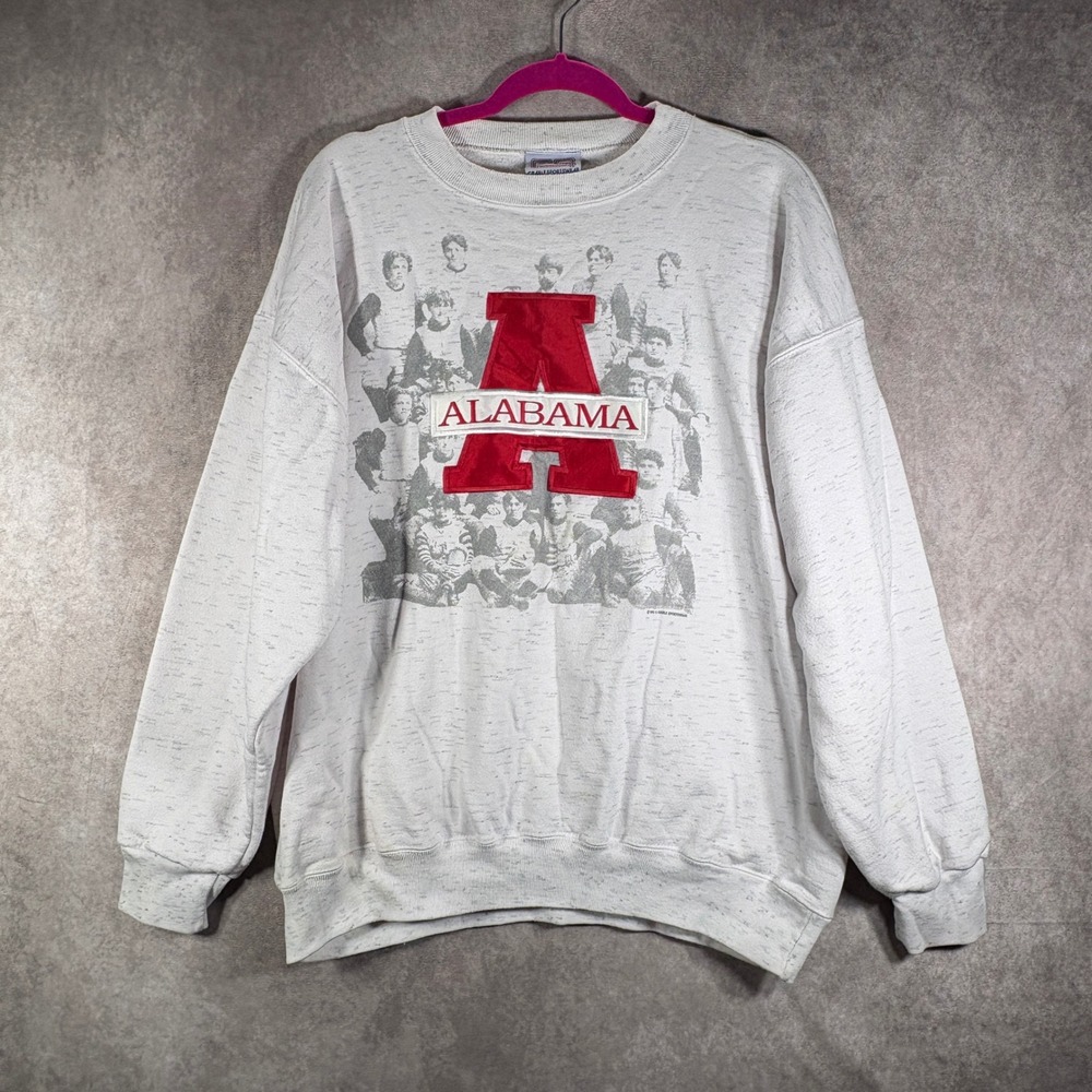 Vintage 1992 Alabama Crimson Tide Crable Sportswear Sweatshirt Mens XL Gray USA